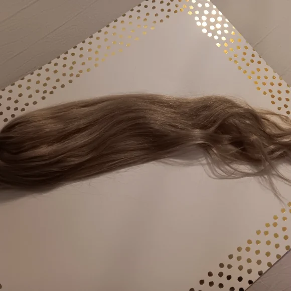 Ash Blonde Human Hair Topper, 25 Inch European Hair, Low Light,highlights,custom - Picture 2 of 12